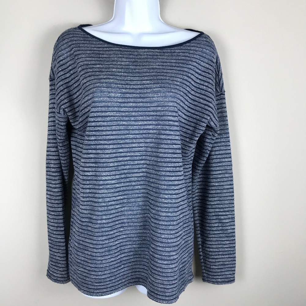 🌴 Lou & Grey Blue stripe LS Sz M